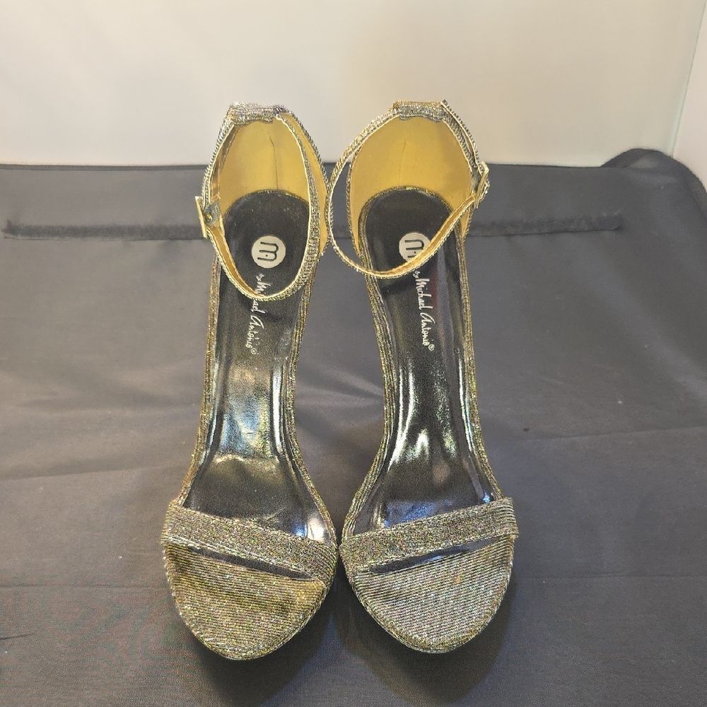 M BY MICHEAL ANTONIO SHIMMER GOLD WOMEN's HIGH HEEL